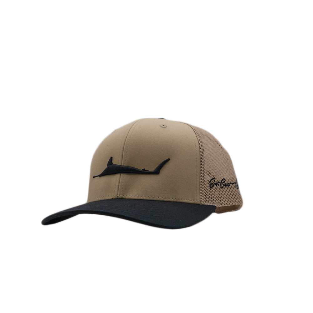 Khaki Richardson 112 Puff Embroider Marlin Hat