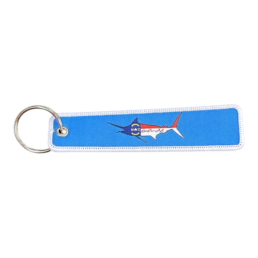 NC Marlin Flag Keychain