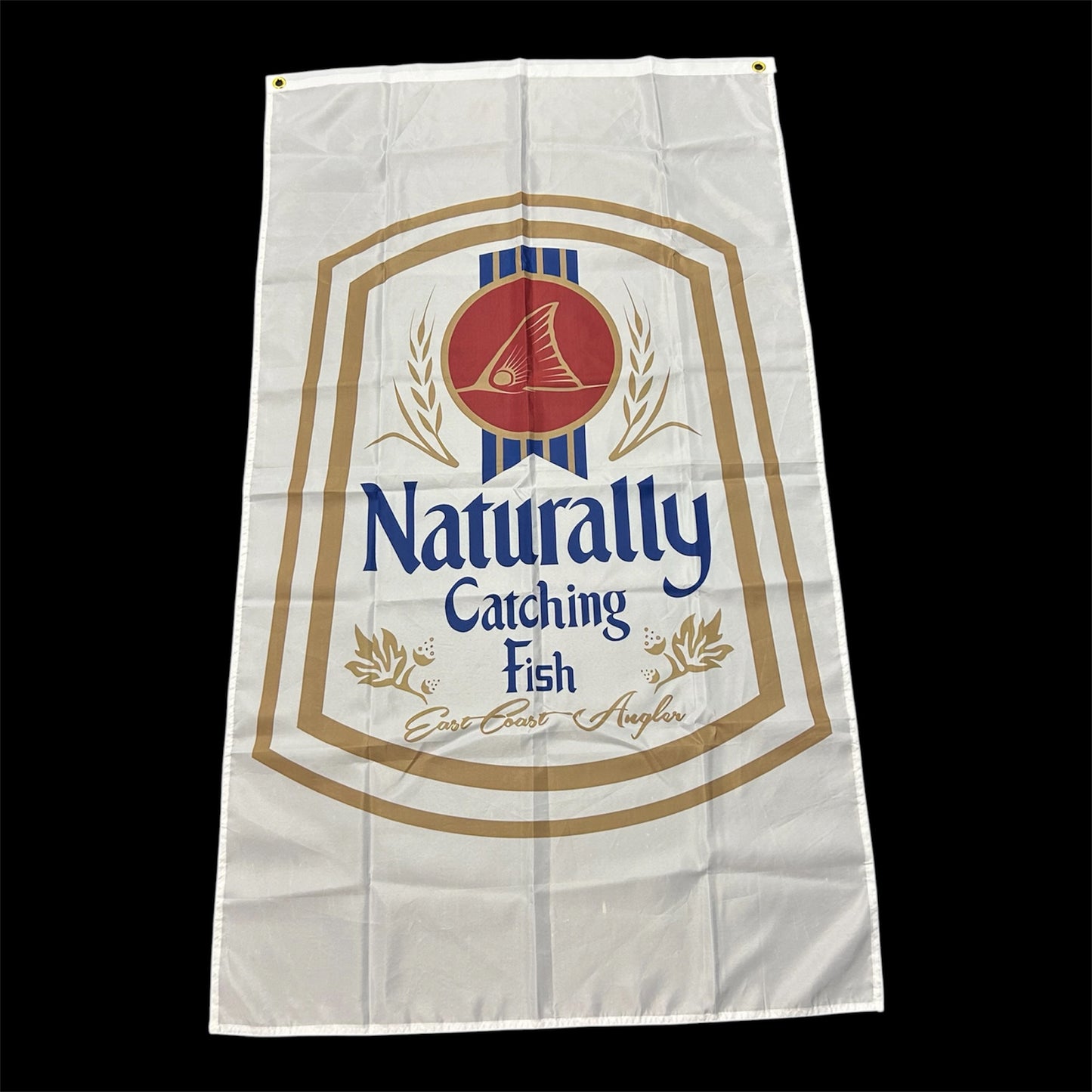 Naturally Catching Fish Flag