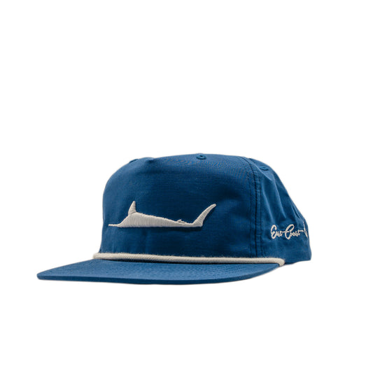 Navy Richardson Rope Puff Embroider Marlin Hat