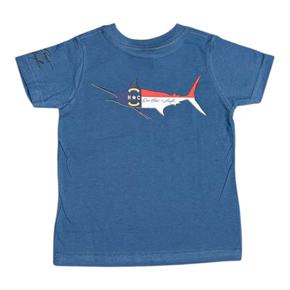 NC Marlin Flag East Coast Angler Toddler/Youth Tee