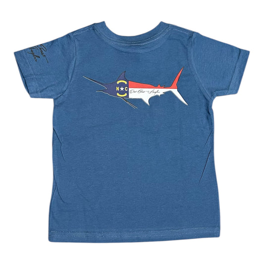 NC Marlin Flag East Coast Angler Toddler/Youth Tee