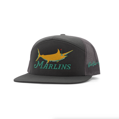 Embroidered Marlin Golf Hat